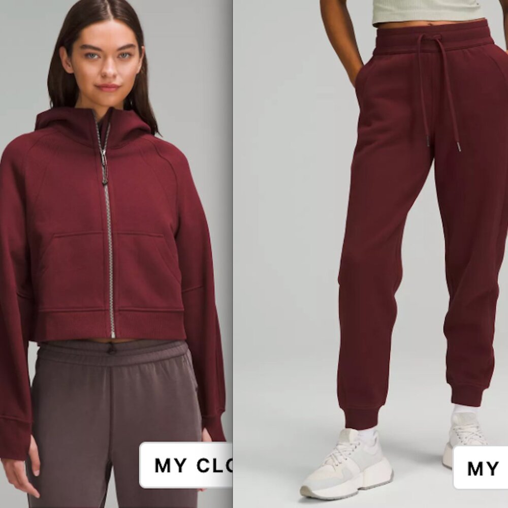 Lululemon Scuba High-Rise Jogger and Scuba Oversized Full Zip